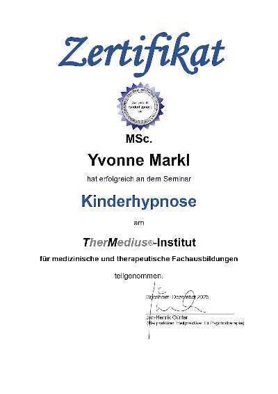 Zertifikat Hypnose